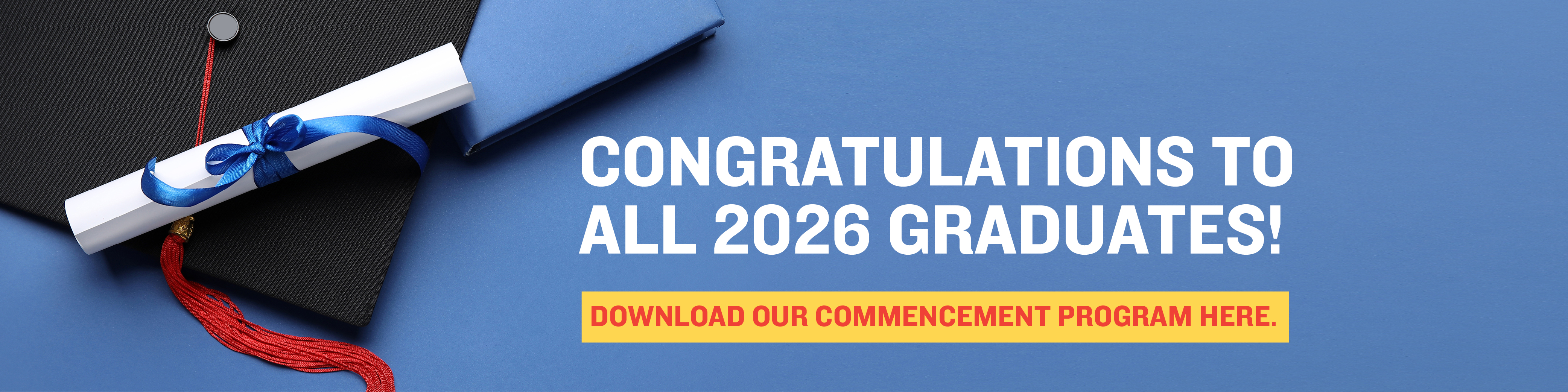 Commencement Program banner